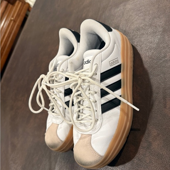 Adidas Gazelle White and Black Sneakers - Picture 3 of 6